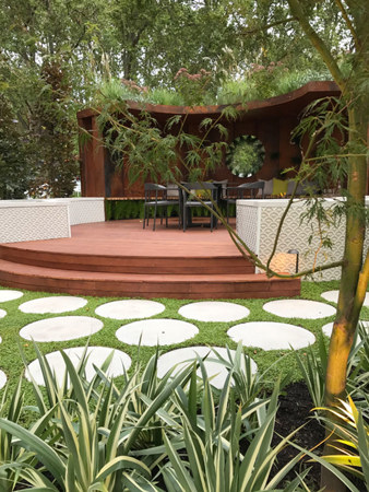 Circle Work by Waddell Landscapes complete with rooftop planting