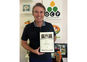 Silver Medal in Organic Leadership Award for OCP Managing Director Gary Leeson