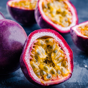 Delicious ripe passionfruit