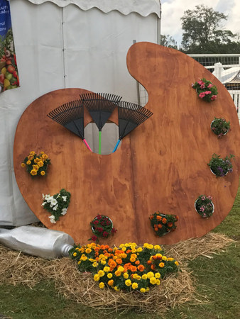 “Gardener’s Palette” was a bit of whimsy at the show