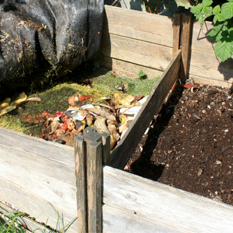 Compost bays are great in big gardens where you have plenty of raw materials to compost