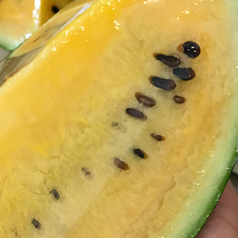 And a yellow flesh watermelon