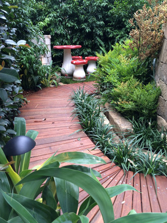 Secret play area in the A Young Family design by In Style Gardens